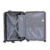 Tosca Knox Collection - 55cm Carry On - Black Clamp style locking system Luxury polypropylene Luggage TCA214C