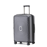 Tosca Eclipse - 67cm Checked - Charcoal Polypropylene Medium Trolley Luggage TCA300B