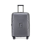 Tosca Eclipse - 67cm Checked - Charcoal Polypropylene Medium Trolley Luggage TCA300B