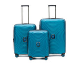 Tosca Blue Eclipse Polypropylene Hard side Trolley Luggage full -set 77/67/55cm TCA300