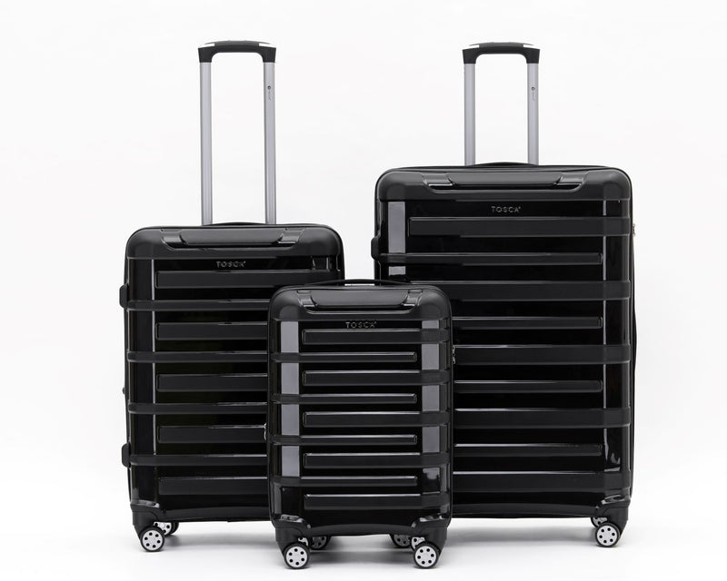 TCA740A-Black 78cm  Tosca Warrior collection-Polypropylene shell luxury trolley luggage