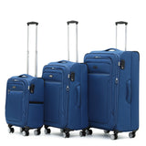 Tosca Transporter - 55cm Carry On -  Blue  softside Luxury Small trolley luggage TCA990C