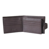 Tosca Men's Full grain RFID protected Wallet CH016-Brown