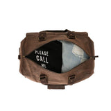 Tosca 65cm Waxed canvas collection Large Duffle-weekender travel bag WC011