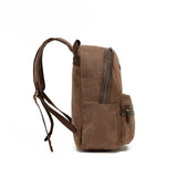 Tosca Waxed canvas collection 36cm back pack WC-012-Brown