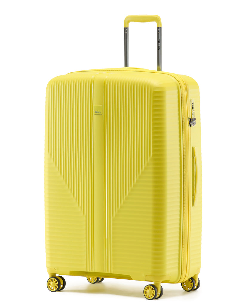 Tosca F-Lite Collection Polypropylene Premium 77cm Trolley case TCA846A-Yellow