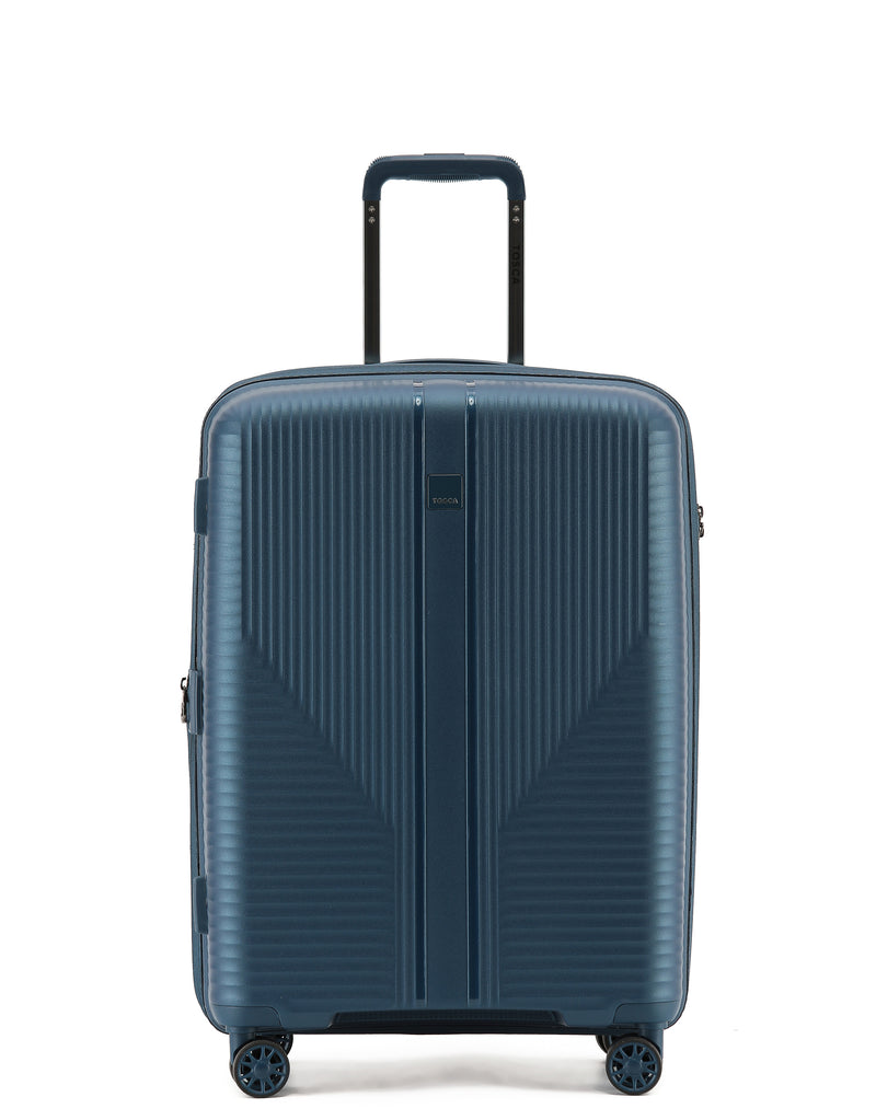 Tosca F-Lite Collection Polypropylene Premium Luggage set 77/65/54cm TCA846-Navy