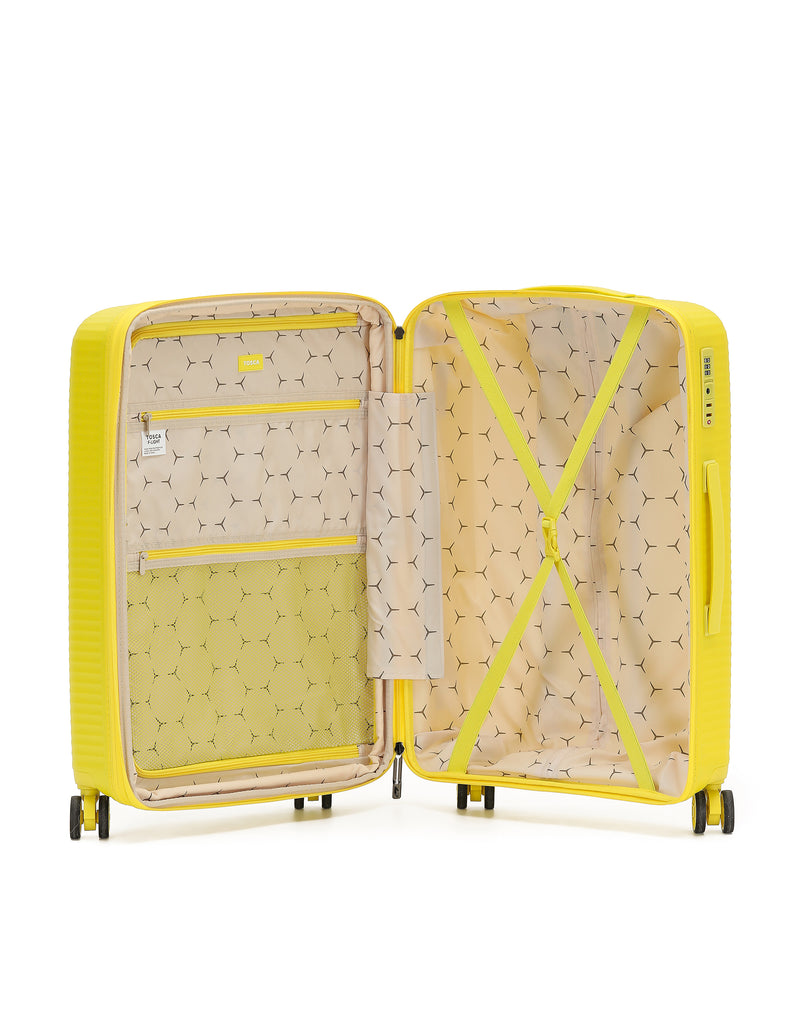 Tosca F-Lite Collection Polypropylene Premium 77cm Trolley case TCA846A-Yellow