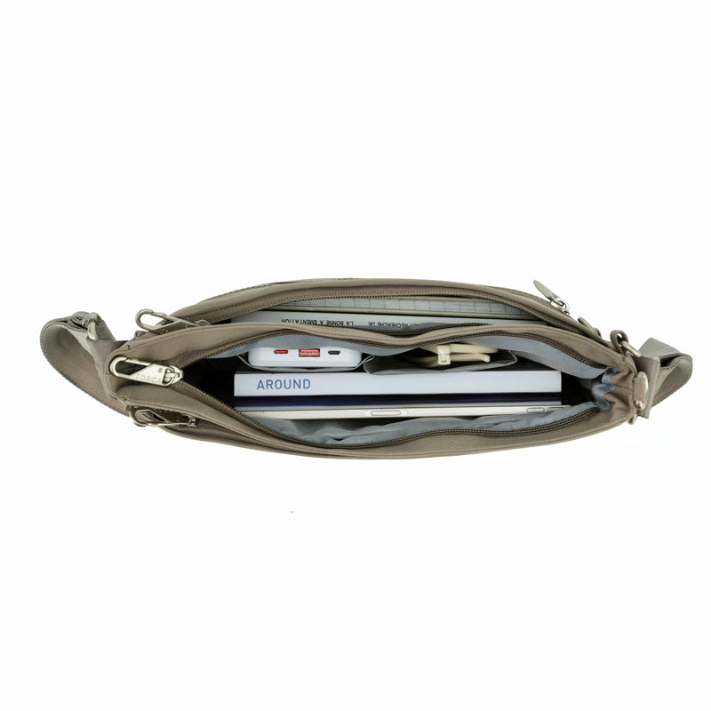 Tosca Slash Proof Anti-theft cross body shoulder bag TCA983-Taupe