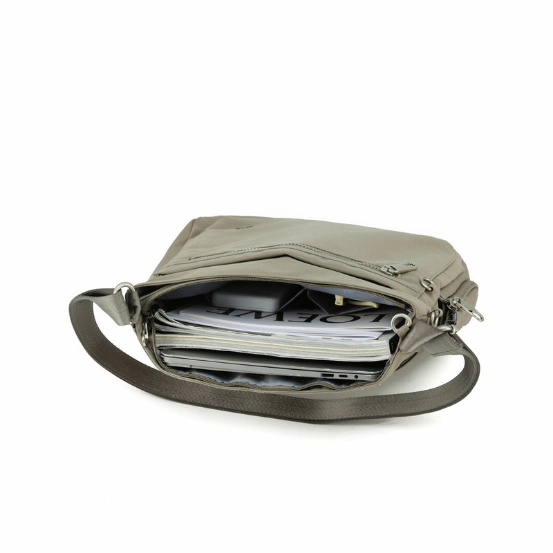 Tosca Slash Proof anti-theft cross body shoulder bag TCA985-Taupe