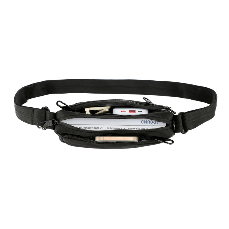 Tosca New Anti Theft Collection-Slash  proof cross body shoulder bag TCA980-Black