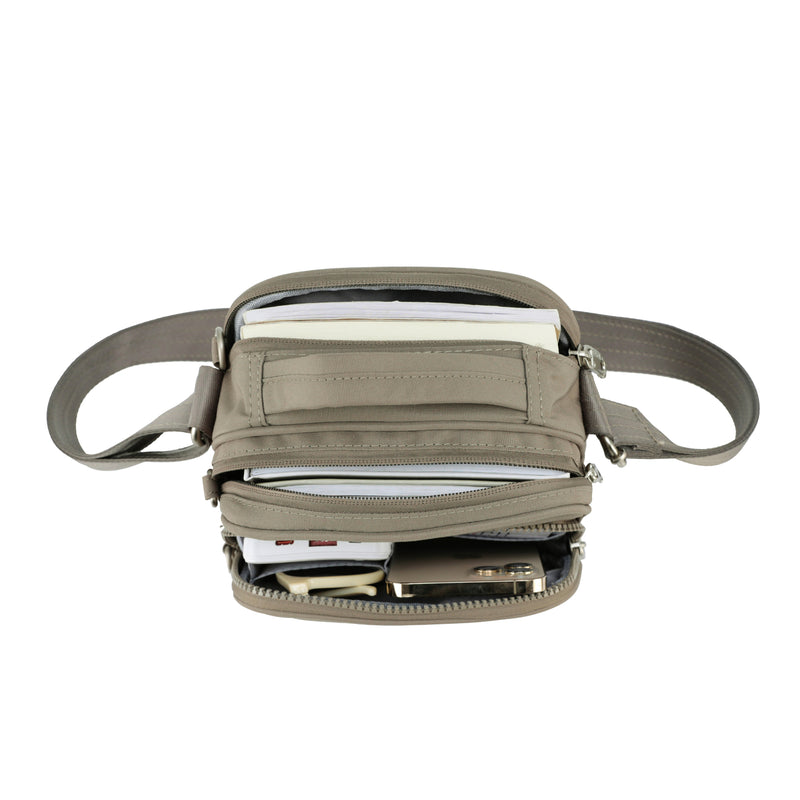 Tosca Slash Proof Anti-theft cross bag shoulder bag TCA984-Taupe