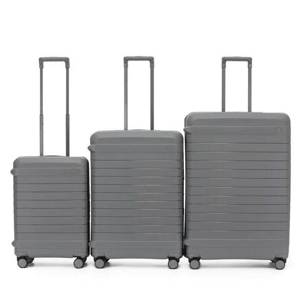 Tosca Vault Collection Clamp Style Polypropylene Premium set of trolley cases 77/67/54cm TCA219-Grey