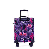 Tosca So-lite Purple Flowers AIR4044 Lightweight Soft side trolley set 78cm/52cm