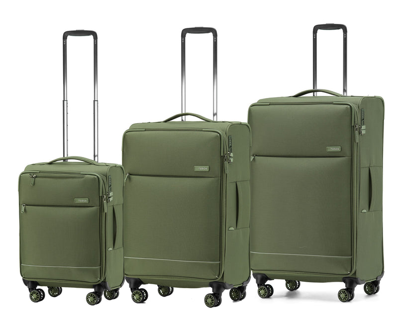 Tosca So-Lite 4.0 luggage collection Full-set 79/67/55cm four wheel trolley cases AIR5055-Khaki