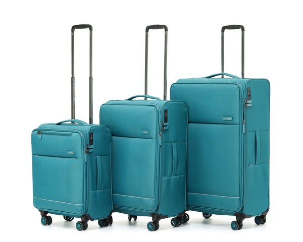 Tosca So-Lite 4.0 Collection Full-Set 79/67/54cm soft side Trolley cases AIR5055-Teal