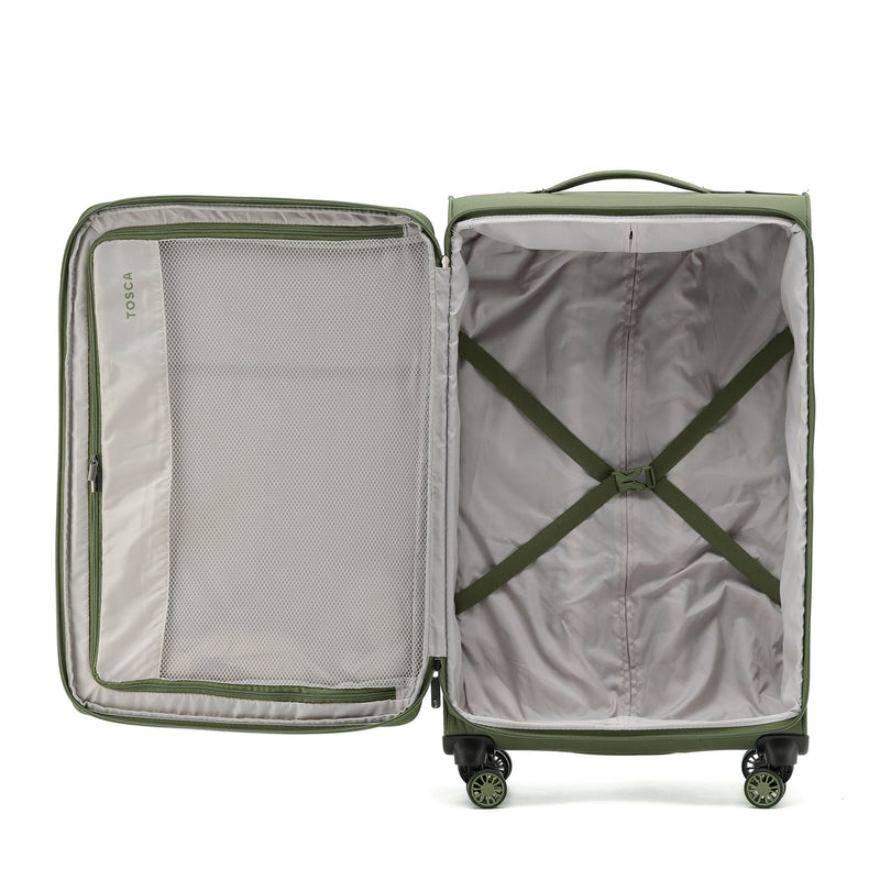 Tosca So-Lite 4.0 luggage collection Full-set 79/67/55cm four wheel trolley cases AIR5055-Khaki