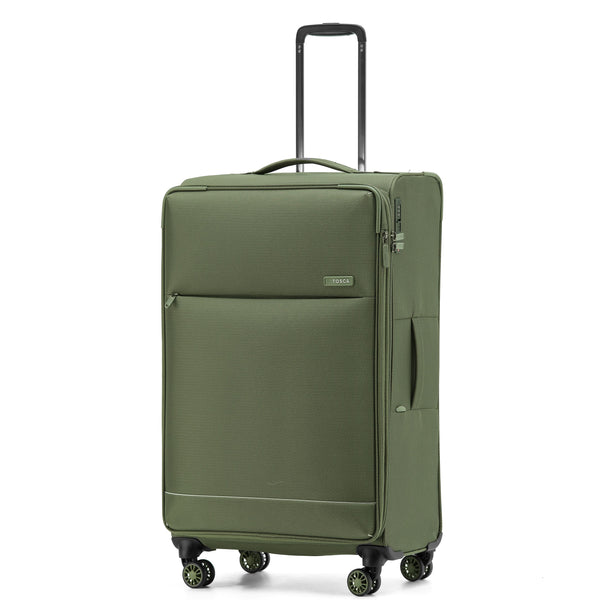 Tosca So-Lite 4.0 Collection 79cm Softside checked four wheel trolley case AIR5055A-Khaki