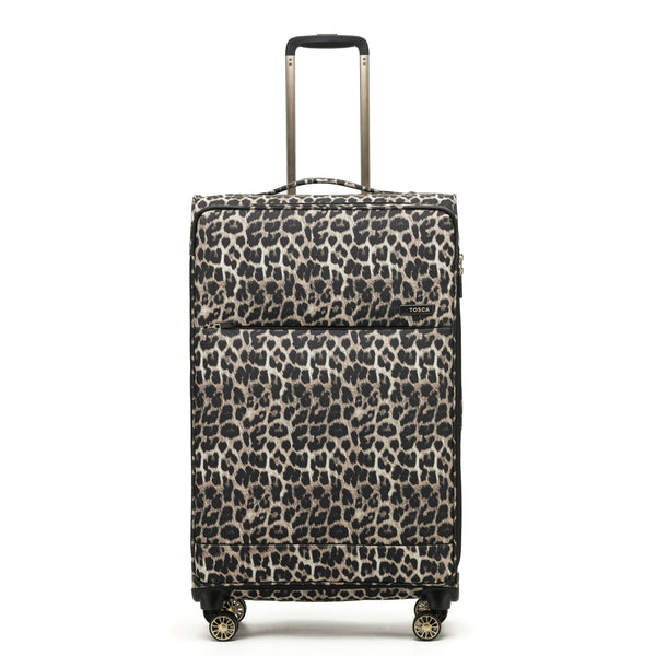 Tosca So-lite 4.0 Collection 79cm-H Soft side Checked trolley case AIR5055A-Leopard