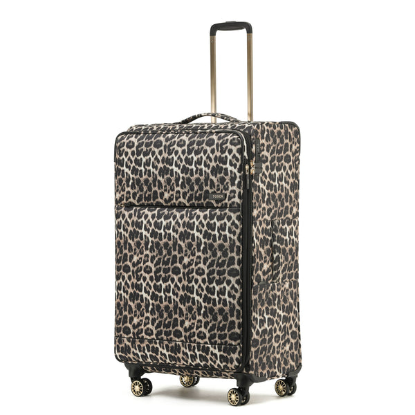 Tosca So-lite 4.0 Collection 79cm-H Soft side Checked trolley case AIR5055A-Leopard