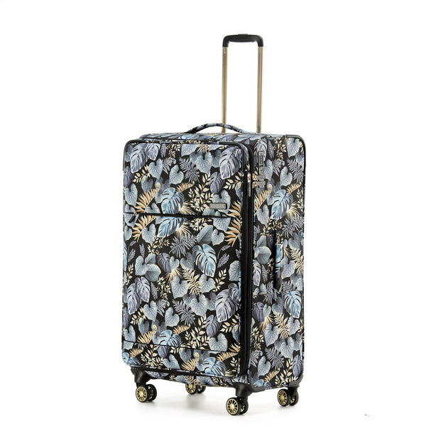 Tosca So-Lite 4.0 Collection 79cm Softside checked four wheel trolley case AIR5055A-Golden Palms
