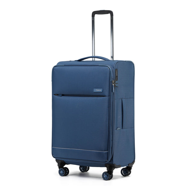 Tosca So-Lite 4.0 Collection 67cm-H soft side checked trolley case AIR5055B-Blue