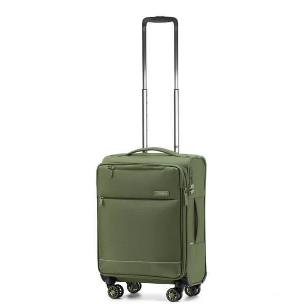 Tosca So-Lite 4.0 Collection soft side 4-wheel carry-on trolley luggage AIR5055C-Khaki