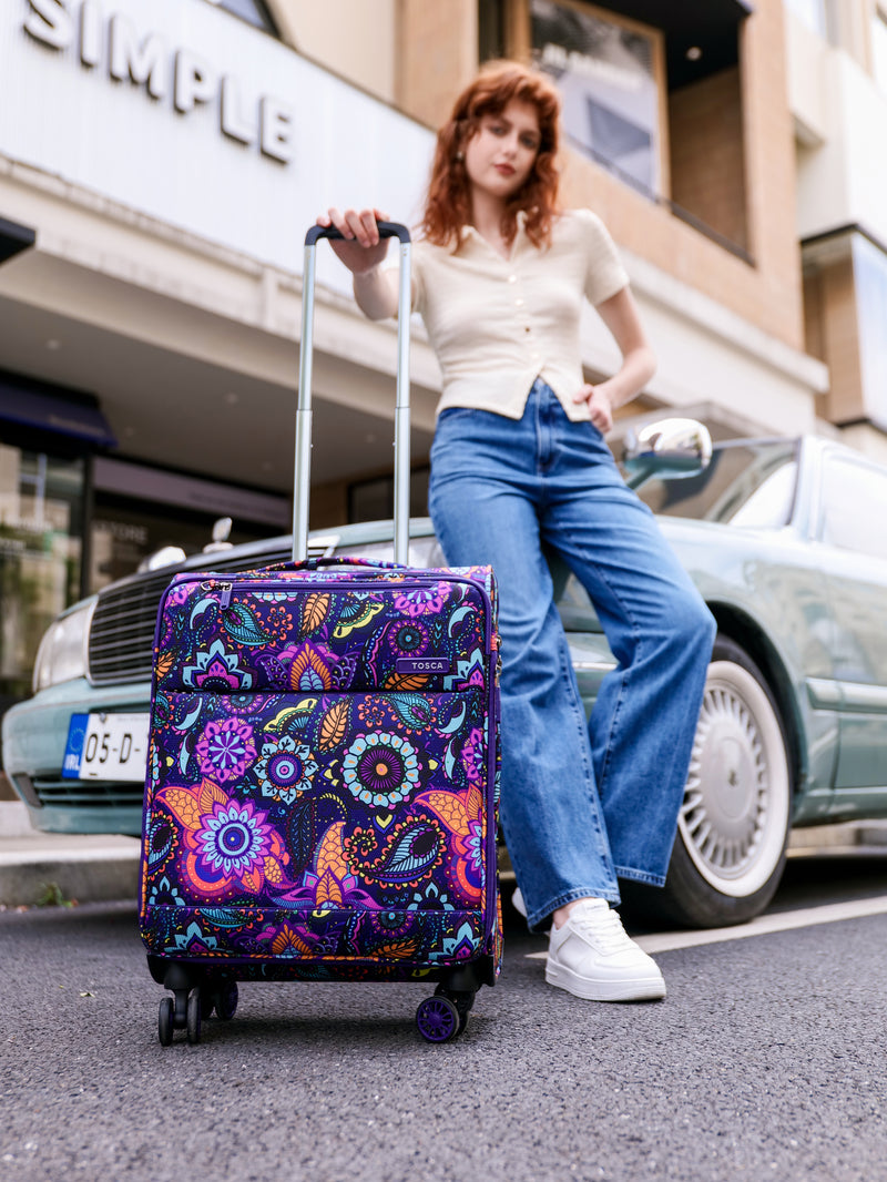 Tosca 54cm-H So-Lite 4.0 Collection carry-on board trolley case AIR5055C-Paisley