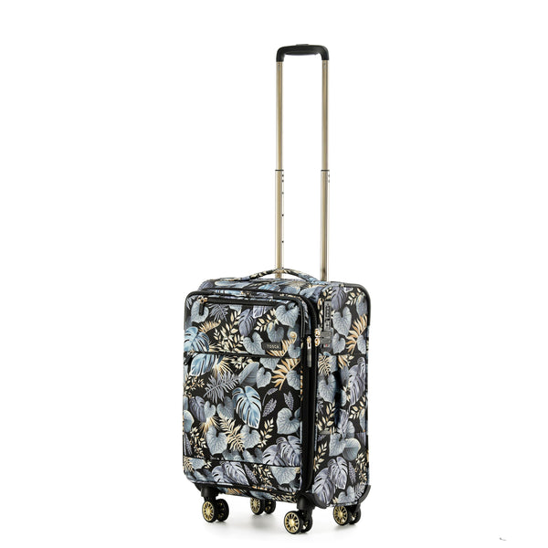 Tosca So-Lite 4.0 Collection soft side 4-wheel carry-on trolley luggage AIR5055C-Golden Palms