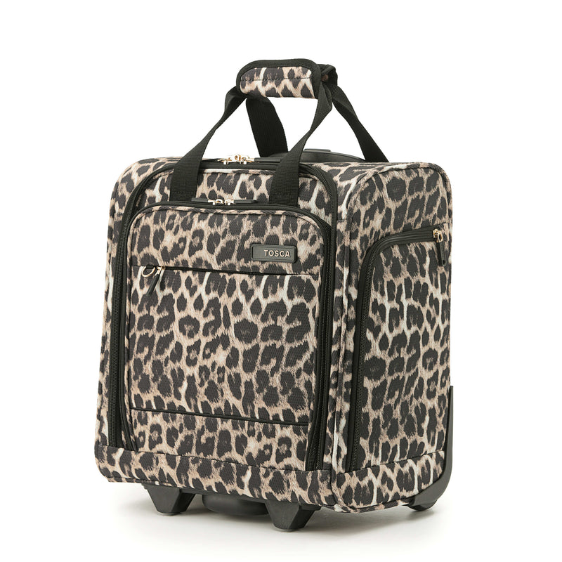 Tosca So-Lite 4.0 Collection Under Seat 38cm-W carry-On trolley case AIR5055US-Leopard