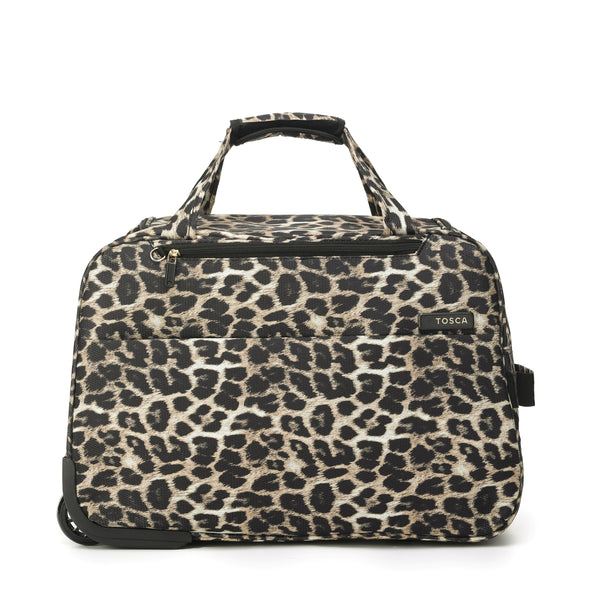 Tosca So-Lite Collection carry-on approved wheel bag AIR5055WB-Leopard