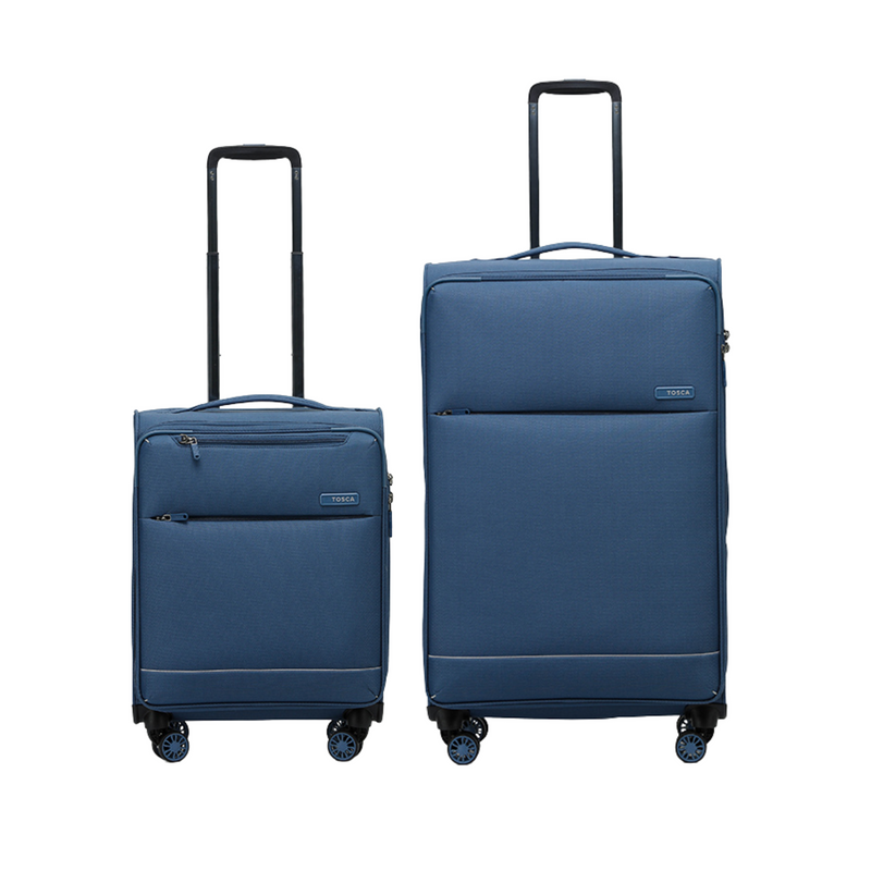 Tosca So-Lite 4.0 Collection 2-Pce Set 79/54cm soft side Trolley cases AIR5055-2 piece set Blue