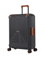 Eminent Vertica Zipperless Checked 68cm Suitcase - Grey