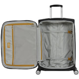 Eminent Softside - 66cm Checked - Black Luxury Medium Trolley Luggage S1880B