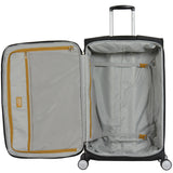 Eminent 78cm Black Luxury Soft side Checked Trolley case S1880A