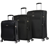 Eminent Softside - 55cm Carry On - Black Luxury Small Trolley Luggage S1880C