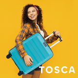 Tosca Comet Yellow Luxury Polypropylene hard side luggage set sizes 78cm/67cm/55cm TCA200-Yellow