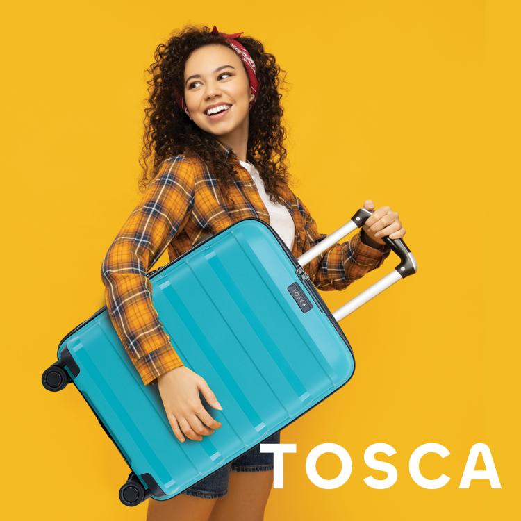 Tosca Comet Storm Blue Polypropylene Hard side Luggage Set 78cm/67cm/55cm TCA200-Storm Blue