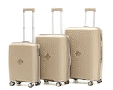 Gino Borelli Collection Polypropylene 2-Pce trolley luggage set 66cm/55cm GB2402-Sandstone