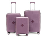 Gino Borelli Kai iwi Collection 76cm hard side checked polypropylene trolley GB2402A-Purple