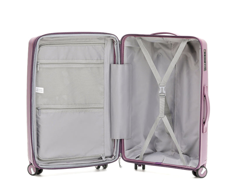 Gino Borelli Collection Polypropylene 2-Pce trolley luggage set 66cm/55cm GB2402-Purple