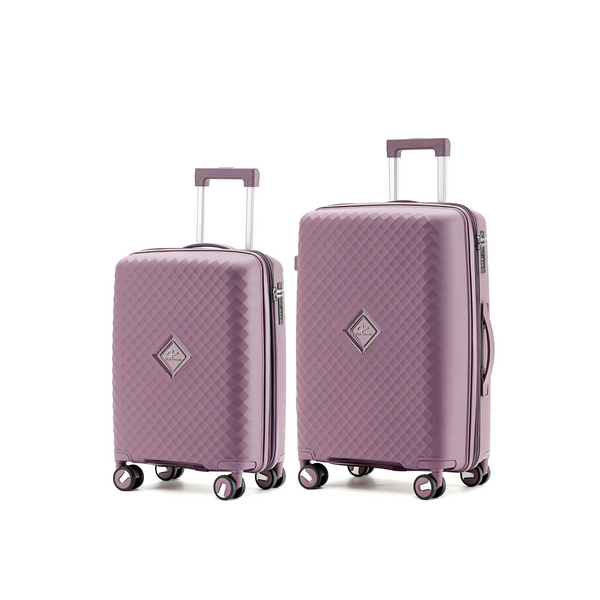 Gino Borelli Collection Polypropylene 2-Pce trolley luggage set 66cm/55cm GB2402-Purple