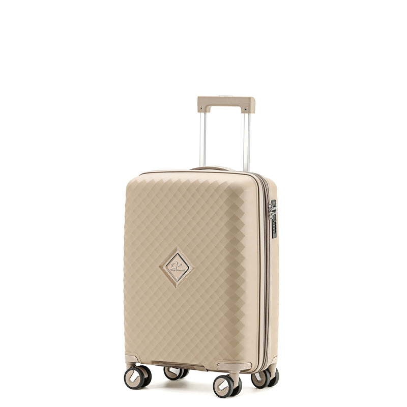 Gino Borelli Kai iwi Collection 55cm Carry-on hard side polypropylene trolley case GB2402C Khaki