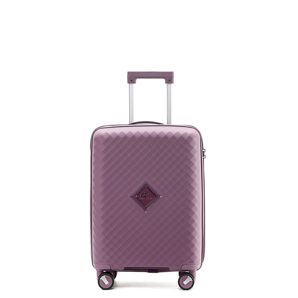 Gino Borelli Kai iwi Collection 55cm Carry on hard side polypropylene trolley case GB2402C Purple