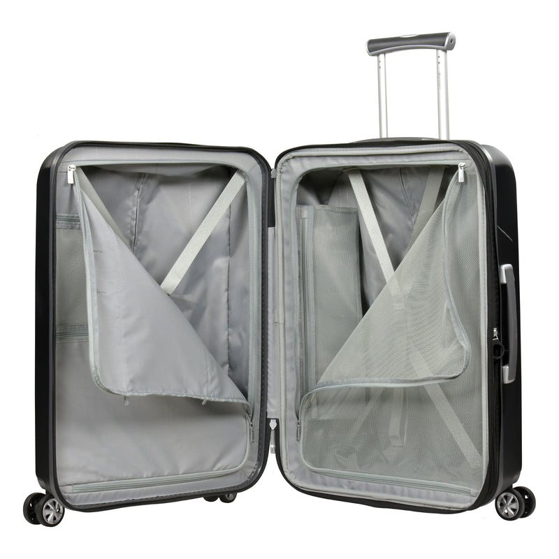 Eminent KC-28 Range 77cm Checked size Makrolon Polycarbonate luxury trolley case KC28A Black