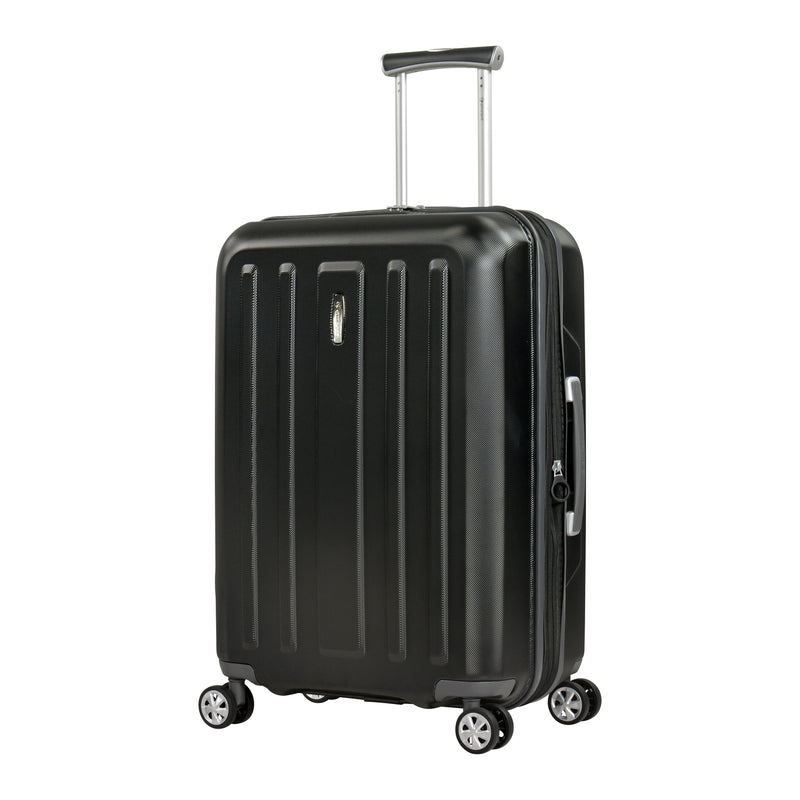 Eminent KC-28 Range 65cm Checked size Makrolon Polycarbonate luxury trolley case KC28B Black