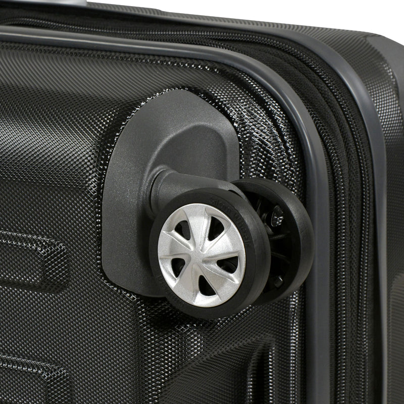 Eminent KC-28 Range 77cm Checked size Makrolon Polycarbonate luxury trolley case KC28A Black