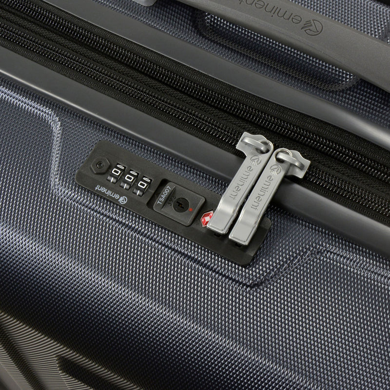 Eminent KC28 Collection 65cm-H Luxury premium range Makrolon Polycarbonate trolley case KC28B Carbon Grey