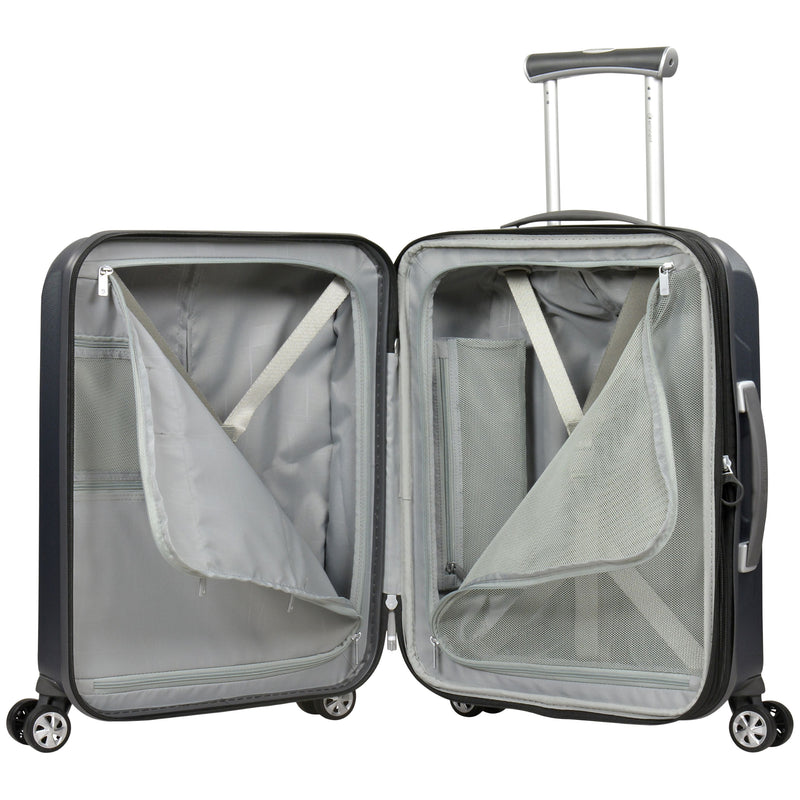 Eminent KC-28 Collection Luxury Premium Makrolon Polycarbonate 55cm-H Carry-on Trolley case KC28C Carbon Grey