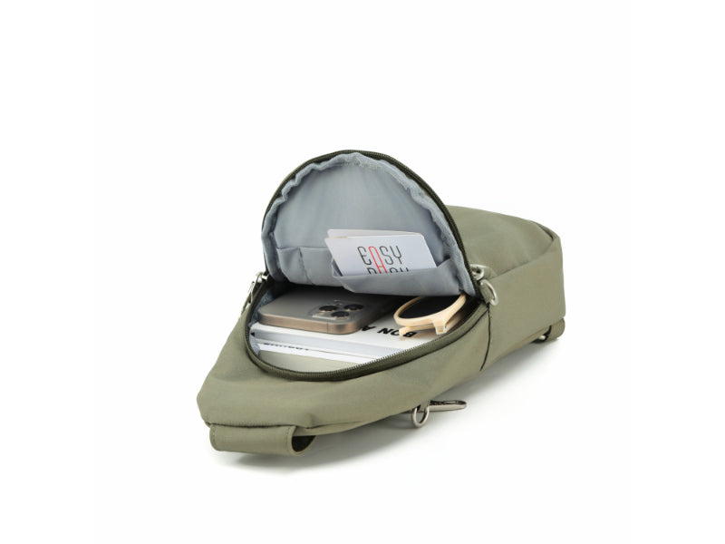 Tosca Slash proof Anti-theft Slinger style cross body bag TCA989-Khaki